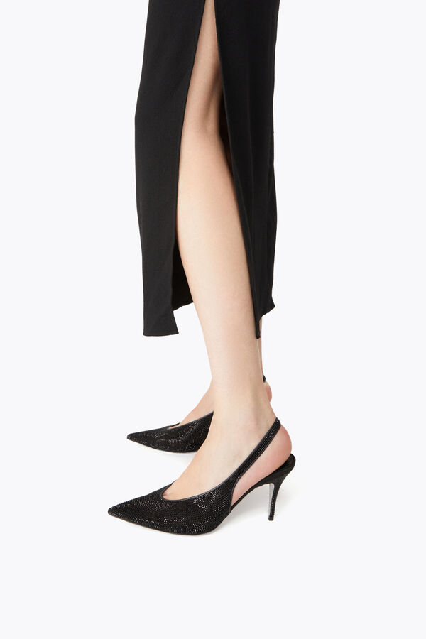 joyas jinny negro slingback 80 rene caovilla